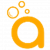 Das Bild dient als Logo. Es zeig ein klein geschriebenes rundes a in Druckschrift mit drei darüber liegenden Blasen wie Seifenblasen.